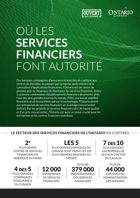 Vignette de la brochure Où les services financiers font autorité